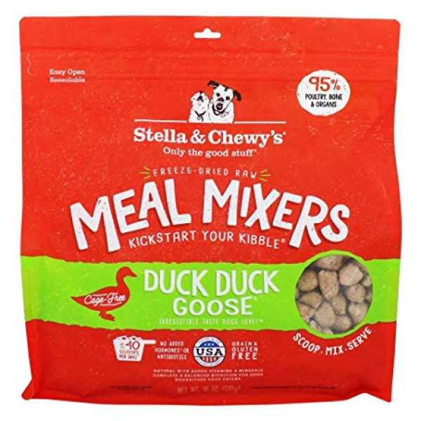 Stella & Chewy's Meal Mixers Duck Duck Goose For Dogs 鴨朋鵝友(鴨肉及鵝肉配方) 乾狗糧伴侶 3.5oz